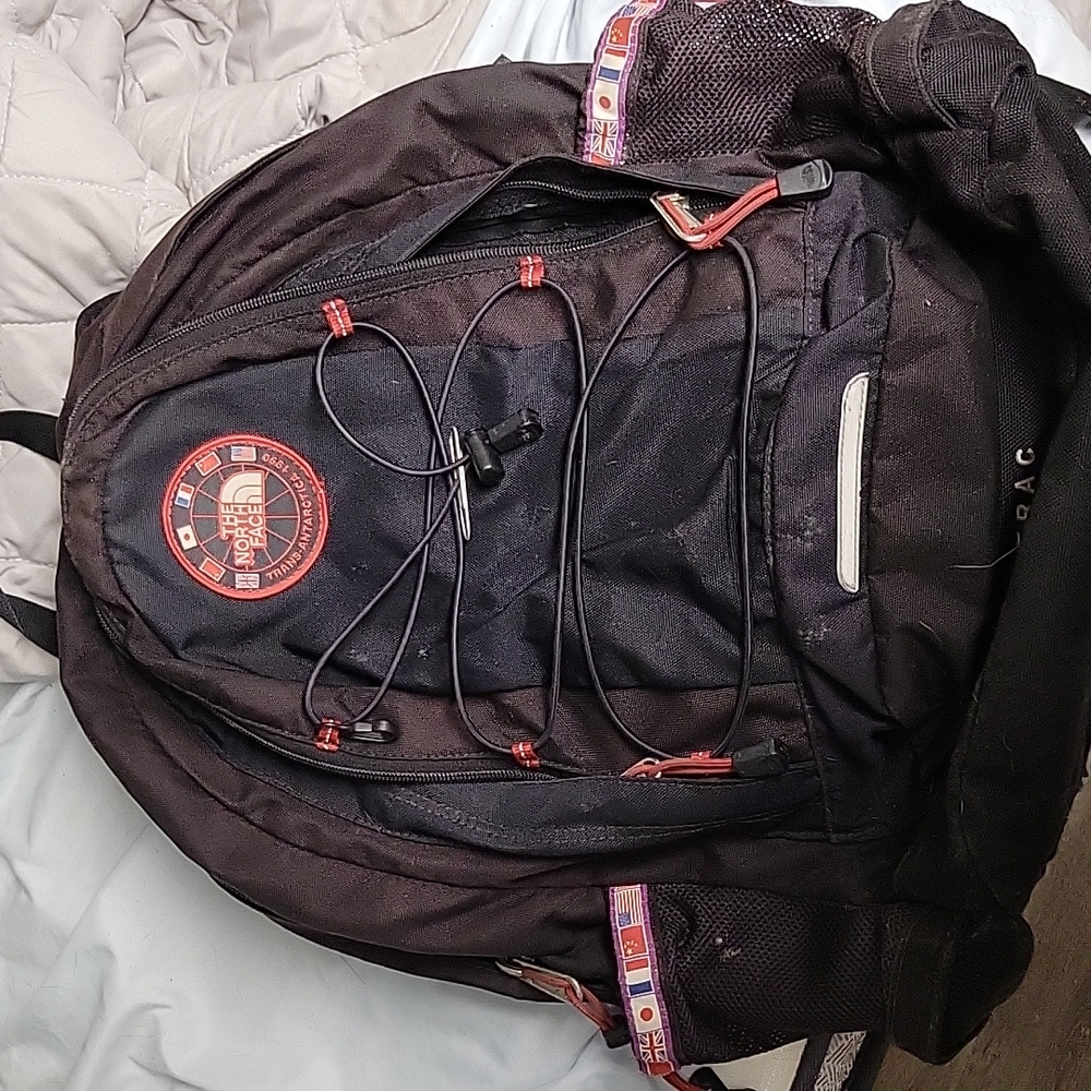 North Face book bag
